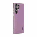 For Samsung Galaxy S22 Ultra 5G ENKAY Hat-Prince Precise Hole Electroplated TPU Shockproof Phone Case(Purple)