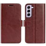 For Samsung Galaxy S23 5G R64 Texture Leather Phone Case(Brown)