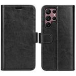 For Samsung Galaxy S23 Ultra 5G R64 Texture Leather Phone Case(Black)