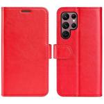 For Samsung Galaxy S23 Ultra 5G R64 Texture Leather Phone Case(Red)