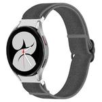 For Samsung Galaxy Watch 4 40mm Nylon Stretch Black Buckle Watch Band(Grey)