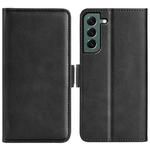 For Samsung Galaxy S23+ 5G Dual-side Magnetic Buckle Leather Phone Case(Black)