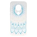 Stylish and Beautiful Pattern TPU Drop Protection Cover for MOTO G7(Blue pattern)