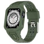 For Apple Watch Ultra 49mm Silicone Integrated Watch Band(Green)