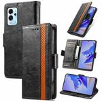 For ZTE Blade V40 Pro CaseNeo Splicing Dual Magnetic Buckle Leather Phone Case(Black)