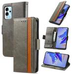 For ZTE Blade V40 Pro CaseNeo Splicing Dual Magnetic Buckle Leather Phone Case(Gray)