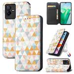 For vivo T2X CaseNeo Colorful Magnetic Leather Phone Case(Rhombus)