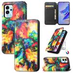 For ZTE Blade V40 Pro CaseNeo Colorful Magnetic Leather Phone Case(Colorful Cloud)