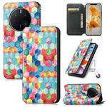 For Huawei Mate 50 Pro CaseNeo Colorful Magnetic Leather Phone Case(Magic Space)