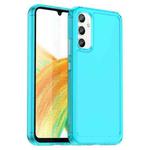 For Samsung Galaxy A34 5G Candy Series TPU Phone Case(Transparent Blue)