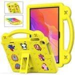 For Huawei Enjoy Tablet 2 10.1 Handle Kickstand Children EVA Shockproof Tablet Case(Yellow)