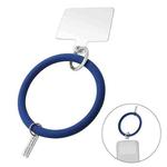 JUNSUNMAY Silicone Bracelet Mobile Phone Lanyard Loop Anti-lost Wrist Rope Universal for Phone Case(Dark Blue)