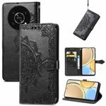 For Honor X30 / Magic 4 Lite 5G Mandala Flower Embossed Leather Phone Case(Black)