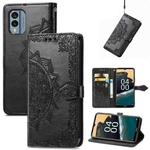 For Nokia X30 Mandala Flower Embossed Leather Phone Case(Black)