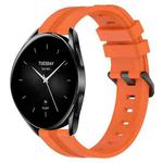 For Xiaomi Watch S2 42mm 22mm Concave Striped Slicone Watch Band(Orange)
