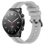 For Xiaomi MI Watch S1 22mm Concave Striped Slicone Watch Band(Grey)
