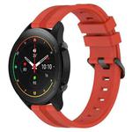 For Xiaomi MI Watch S1 Pro 22mm Concave Striped Slicone Watch Band(Red)