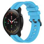 For Xiaomi MI Watch S1 Pro 22mm Concave Striped Slicone Watch Band(Sky Blue)