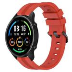 For Xiaomi MI Watch Sport 22mm Concave Striped Slicone Watch Band(Red)
