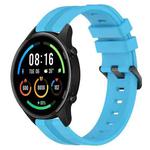 For Xiaomi MI Watch Sport 22mm Concave Striped Slicone Watch Band(Sky Blue)