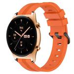 For Honor Watch GS 3 22mm Concave Striped Slicone Watch Band(Orange)