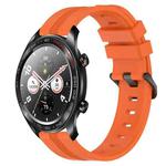 For Honor Watch Dream 22mm Concave Striped Slicone Watch Band(Orange)