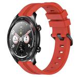 For Honor Watch Dream 22mm Concave Striped Slicone Watch Band(Red)