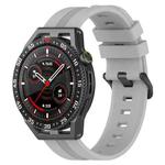 For Huawei Watch GT3 SE 22mm Concave Striped Slicone Watch Band(Grey)