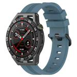 For Huawei Watch GT3 SE 22mm Concave Striped Slicone Watch Band(Rock Cyan)