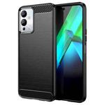 For Infinix Note 12i Brushed Texture Carbon Fiber TPU Phone Case(Black)