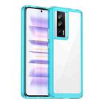 For Xiaomi Redmi K60 Colorful Series Acrylic + TPU Phone Case(Transparent Blue)