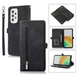 For Samsung Galaxy A53 5G Zipper Card Slot Buckle Wallet Leather Phone Case(Black)