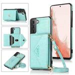 For Samsung Galaxy S23 5G Cross-body Wallet Card Bag Leather Phone Case(Green)