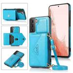 For Samsung Galaxy S23+ 5G Cross-body Wallet Card Bag Leather Phone Case(Blue)