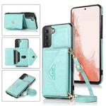 For Samsung Galaxy S23+ 5G Cross-body Wallet Card Bag Leather Phone Case(Green)