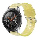 For Samsung Galaxy Watch 46mm 22mm Transparent Shiny Diamond TPU Watch Band(Yellow)