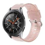 For Samsung Galaxy Watch 46mm 22mm Transparent Shiny Diamond TPU Watch Band(Pink)