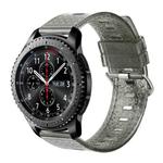 For Samsung Gear S3 Frontier 22mm Transparent Shiny Diamond TPU Watch Band(Black)
