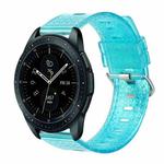 For Samsung Galaxy Watch 42mm 20mm Transparent Shiny Diamond TPU Watch Band(Blue)