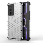 For Xiaomi Redmi K60 / K60 Pro Shockproof Honeycomb Phone Case(White)