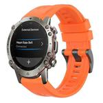 For Amazfit Falcon 22mm Quick-Release Solid Color Silicone Watch Band(Orange)