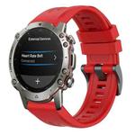 For Amazfit Falcon 22mm Quick-Release Solid Color Silicone Watch Band(Red)