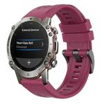 For Amazfit Falcon 22mm Quick-Release Solid Color Silicone Watch Band(Burgundy)