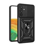 For Samsung Galaxy A34 5G Sliding Camera Cover Design Phone Case(Black)