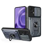 For Motorola Moto Edge 30 Neo Sliding Camshield Card Phone Case(Grey)