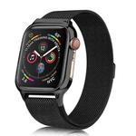 Milanese Loop Magnetic Stainless Steel Watch Band With Frame for Apple Watch Series 4 / 5 40mm(Black)