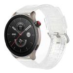 For Huawei Watch GT2 Pro 22mm Transparent Shiny Diamond TPU Watch Band(Whtie)