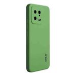 For Xiaomi 13 ENKAY Hat-Prince Liquid Silicone Shockproof Phone Case(Light Green)