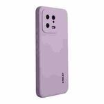 For Xiaomi 13 ENKAY Hat-Prince Liquid Silicone Shockproof Phone Case(Purple)