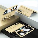 For Samsung Galaxy Z Fold4 5G 360 Full Body Integrated Hinge Folding Phone Case(Champagne Gold)